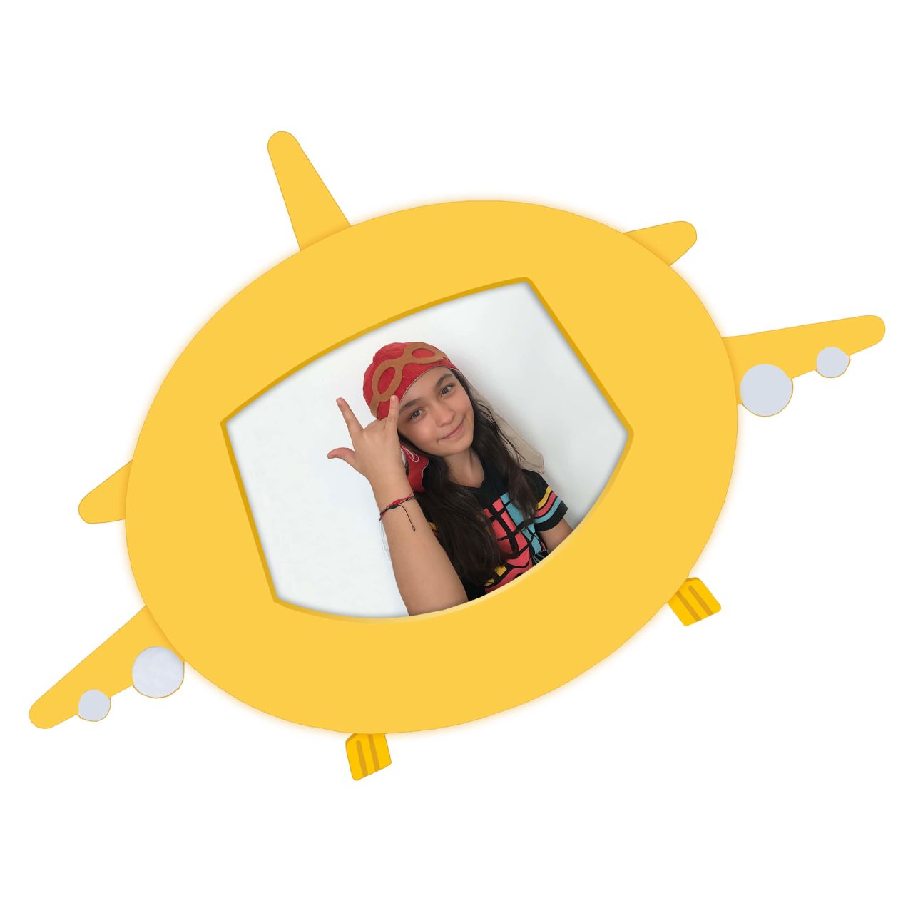 Sarı Uçak Fotoğraf Çerçevesi