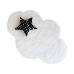 Beyaz Bulut Peluş Halı