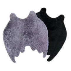 Gri Yarasa Peluş Halı