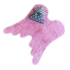 Pembe Melek Peluş Halı