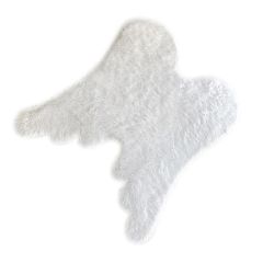 Beyaz Melek Peluş Halı