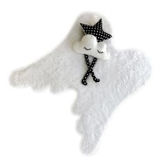 Beyaz Melek Peluş Halı