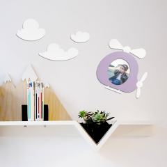 Lila Helikopter Fotoğraf Çerçevesi