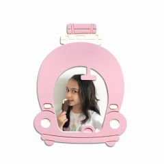 Pembe Araba Fotoğraf Çerçevesi