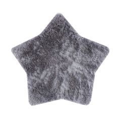 Gri Yıldız Peluş Halı