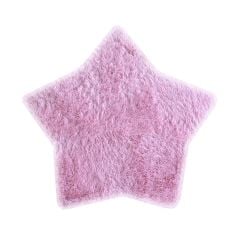 Pembe Yıldız Peluş Halı
