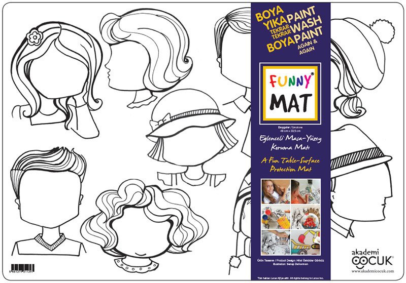 Funny Mat - Duygular (33,5 x 48cm)