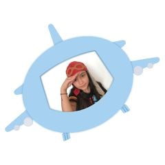 Mavi Uçak Fotoğraf Çerçevesi
