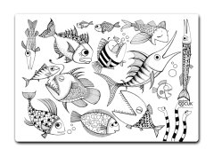 Funny Mat - Balık Sürüsü (33,5 x 48cm)