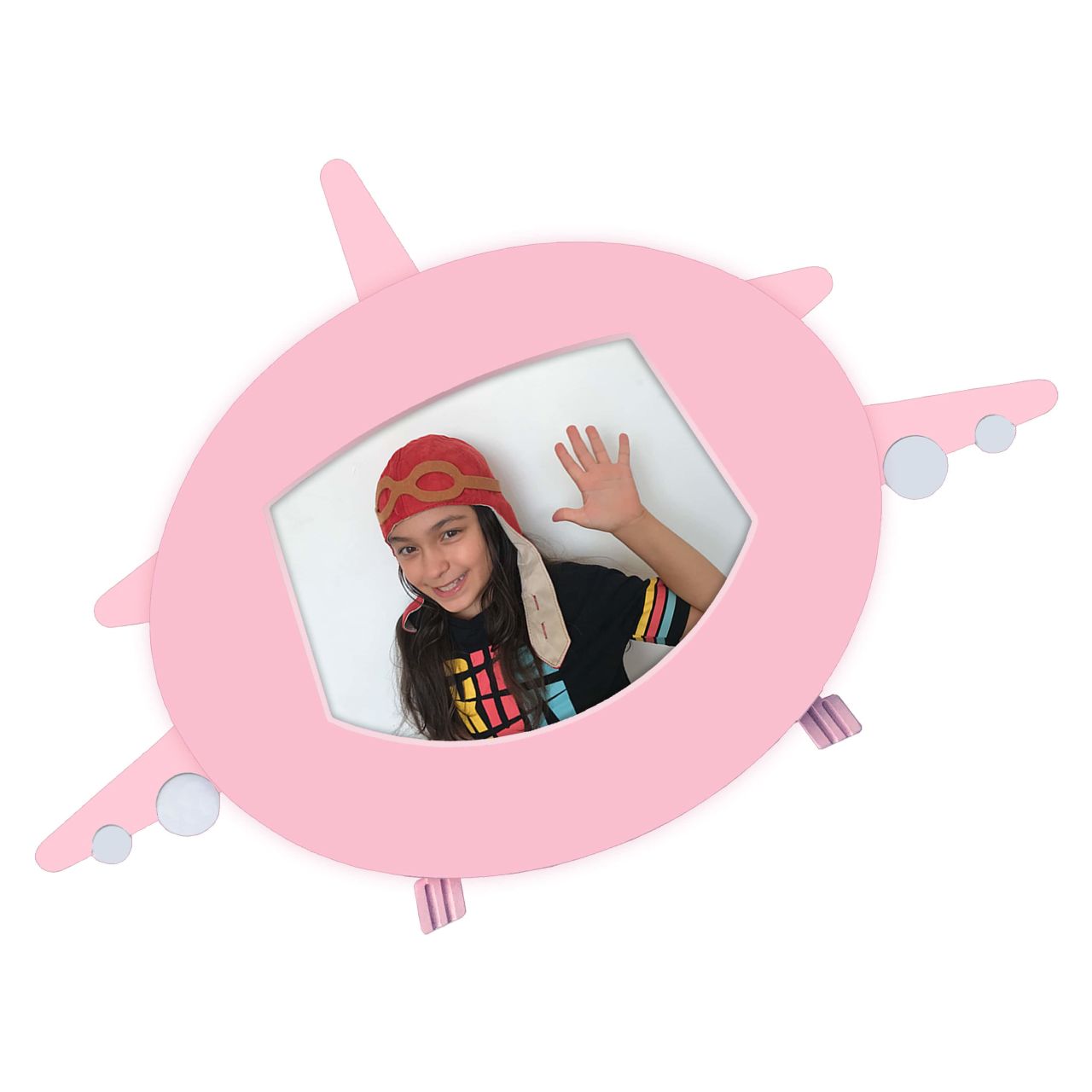 Pembe Uçak Fotoğraf Çerçevesi