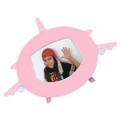 Pembe Uçak Fotoğraf Çerçevesi
