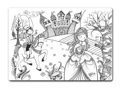 Funny Mat - Prens ile Prenses (33,5 x 48cm)