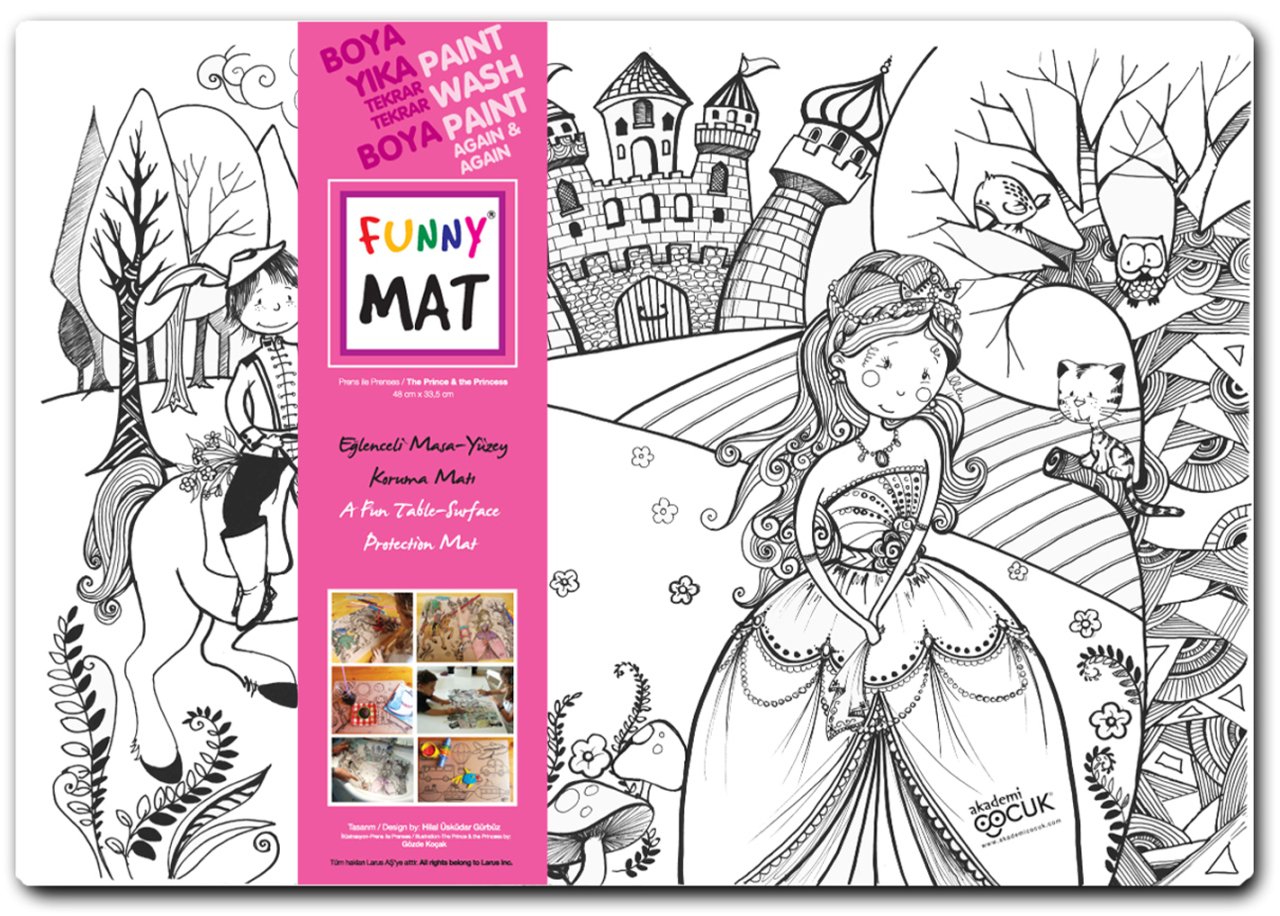 Funny Mat - Prens ile Prenses (33,5 x 48cm)