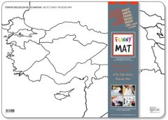 Funny Mat - Türkiye Bölgeler Dilsiz Haritası (33,5 x 48cm)