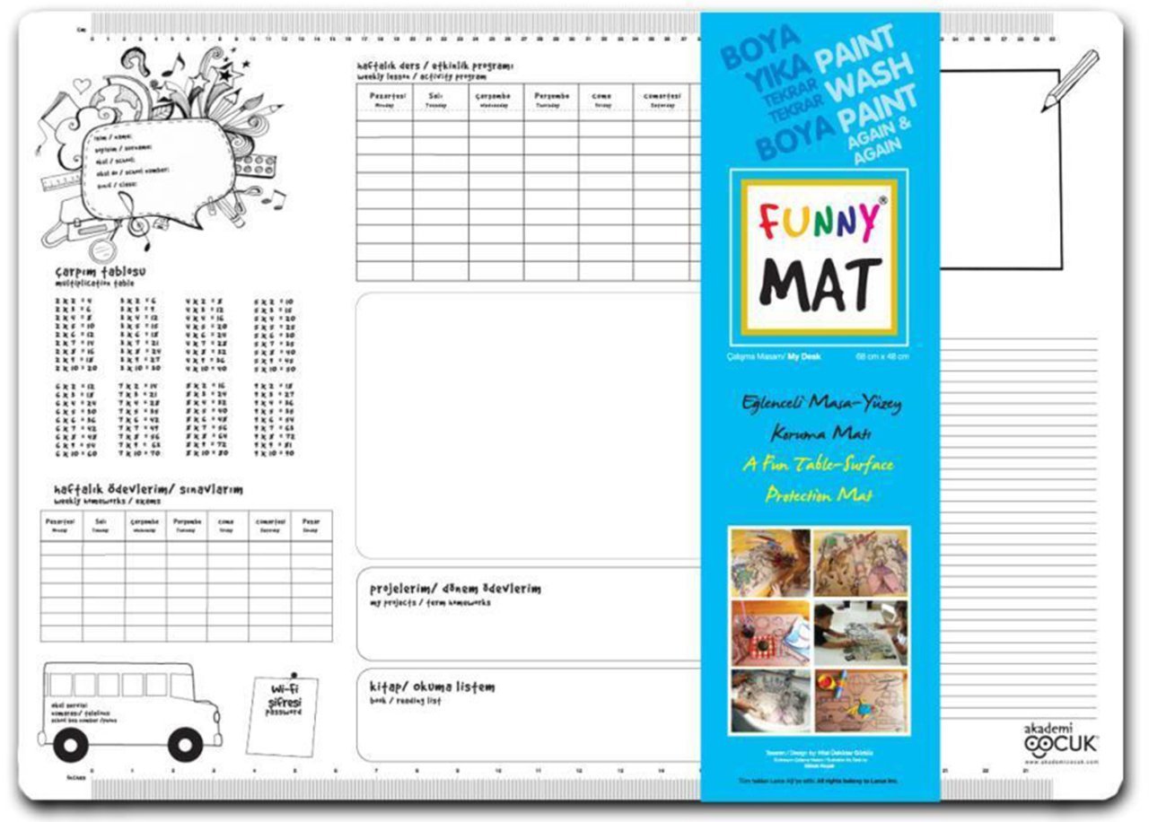 Funny Mat - Çalışma Masam (33,5 x 48cm)