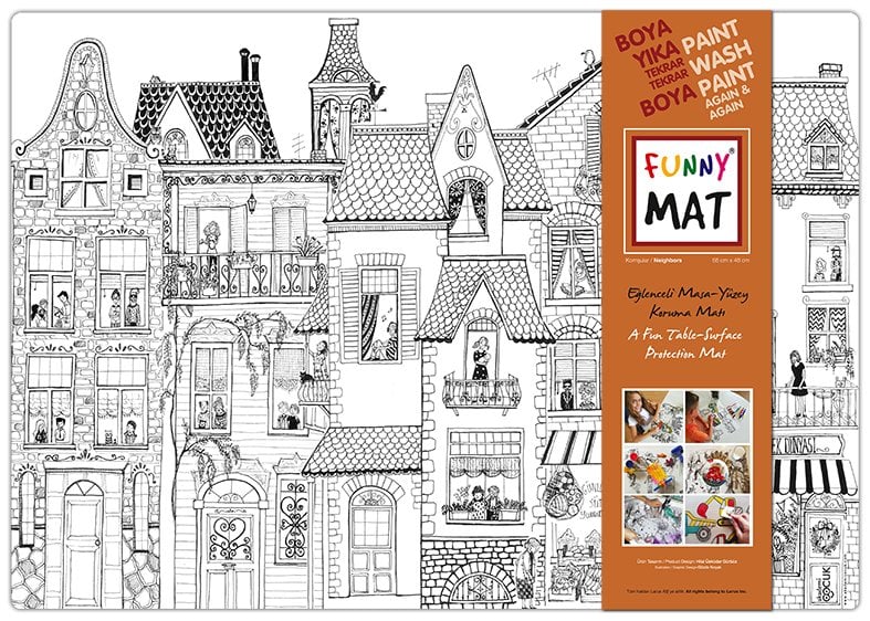 Funny Mat - Komşular (45 x 68cm)