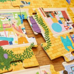 Meet My Neighbours - 36 Parça XXL Dev Puzzle, 30 Aktivite Kartı & Posteri