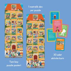 Meet My Neighbours - 36 Parça XXL Dev Puzzle, 30 Aktivite Kartı & Posteri