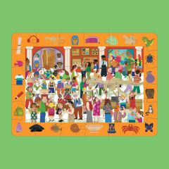 Look & Find Puzzle: Museum - 36 Parçalı Yapboz ve Gözlem Oyunu