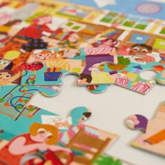 Look & Find Puzzle: Kindergarten - 36 Parçalı Yapboz ve Gözlem Oyunu