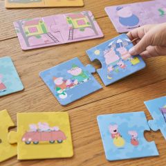 Zıt Kavramlar İkili Puzzle: Peppa Pig Zıt Kavramları Öğreniyorum 10'lu Yapboz Seti