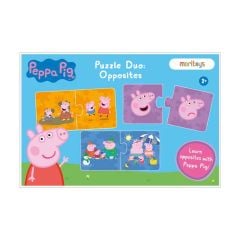Zıt Kavramlar İkili Puzzle: Peppa Pig Zıt Kavramları Öğreniyorum 10'lu Yapboz Seti