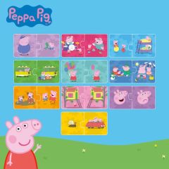 Zıt Kavramlar İkili Puzzle: Peppa Pig Zıt Kavramları Öğreniyorum 10'lu Yapboz Seti