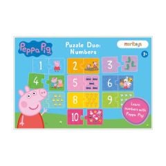 Sayılar İkili Puzzle: Peppa Pig ile Sayıları Öğreniyorum 10'lu Yapboz Seti