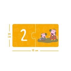 Sayılar İkili Puzzle: Peppa Pig ile Sayıları Öğreniyorum 10'lu Yapboz Seti