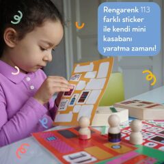 Decorate it yourself: Çıkartmalarla Kasabanı Yaratma Oyunu