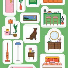 Decorate it yourself: Çıkartmalarla Kasabanı Yaratma Oyunu