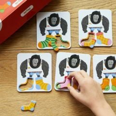 Giant Socks Gorilla 40 Kartlı Hafıza, Eşleştirme ve Puzzle Oyunu