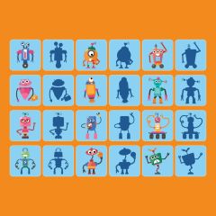 Speedy Robots - Sayma ve Eşleştirme Oyunu
