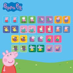Memory Card Game - Peppa Pig ile 28 Kartlı Hafıza ve Eşleştirme Oyunu