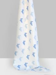 Bleu Lapin Müslin Örtü 100x100cm