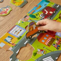 Vehicles Adventure: 18 Parça Yapboz ve 8 Cut-out Araç ile Taşıtları Keşfet