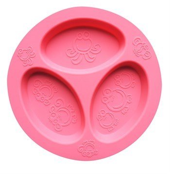 Silikon Bölmeli Tabak - Pembe