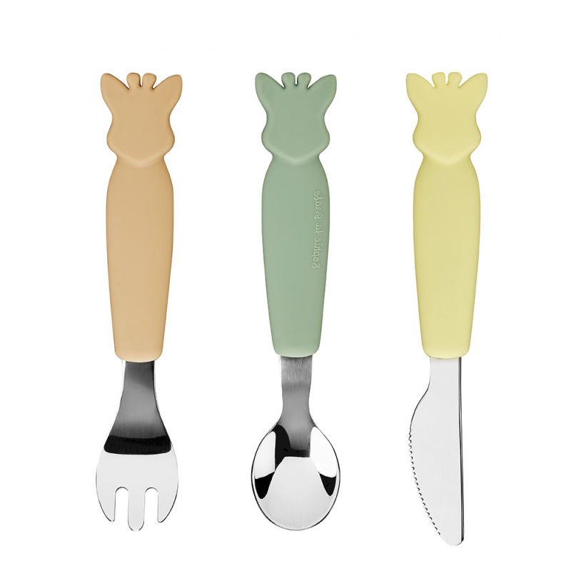 Sophie la Girafe Metal Çatal Bıçak Takımı