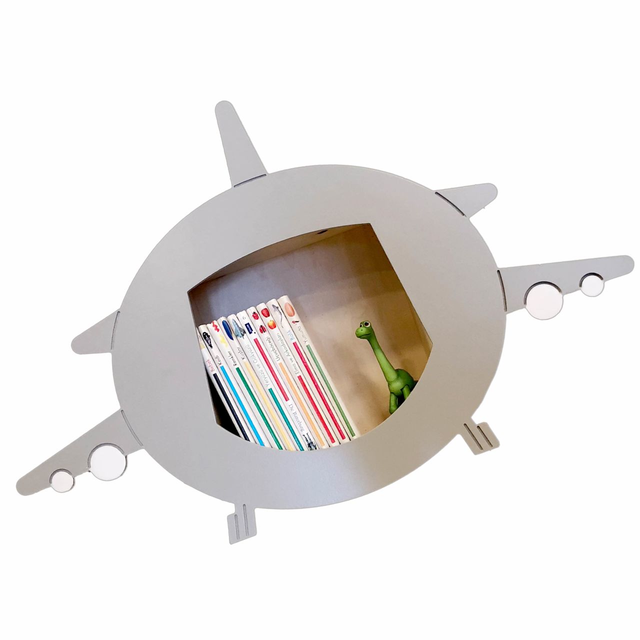 Uçak Kitaplık - Gri