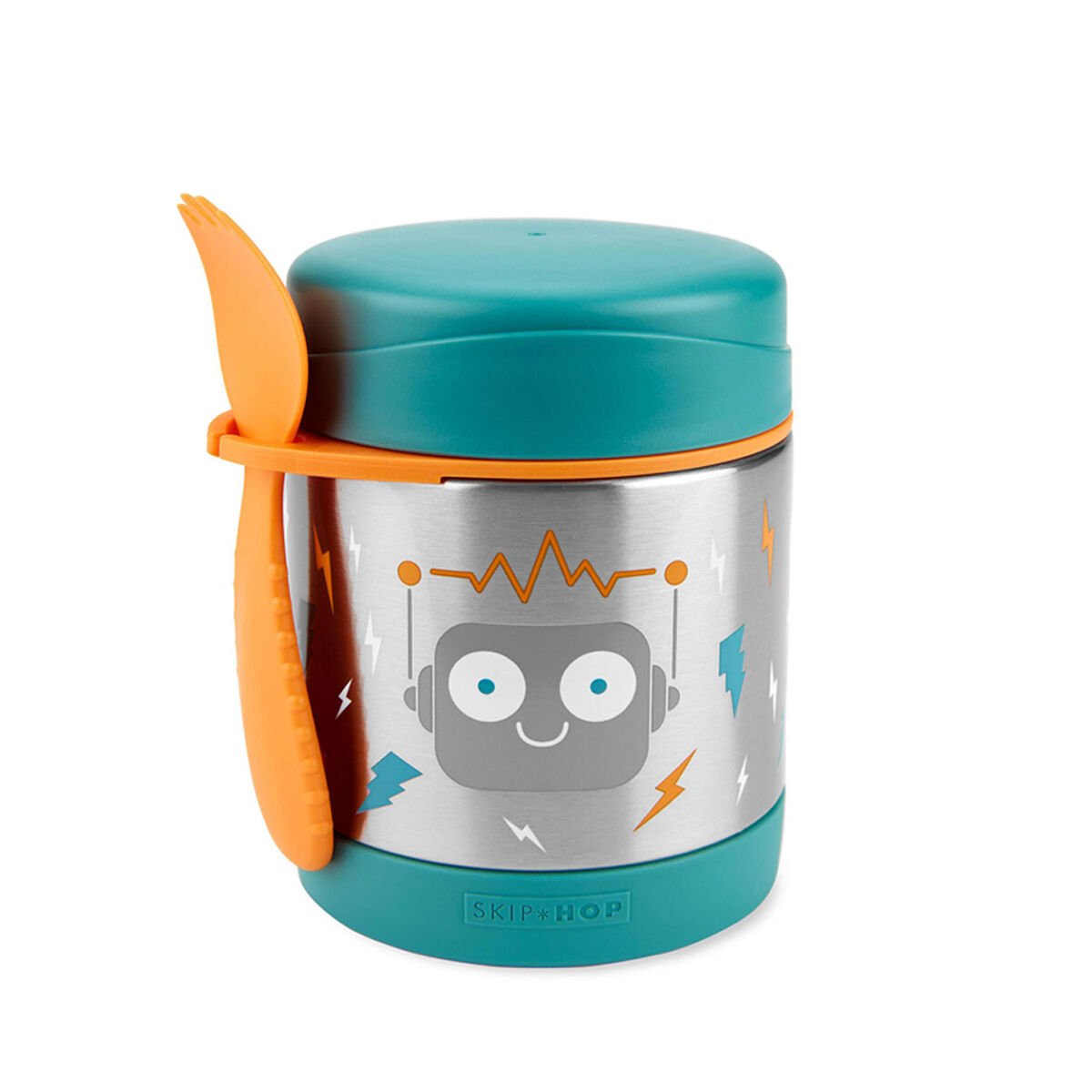 Spark Style Paslanmaz Çelik Mama Saklama ve Taşıma Termosu - Robot