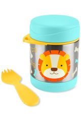 Zoo Paslanmaz Çelik Mama Saklama ve Taşıma Termosu - Aslan