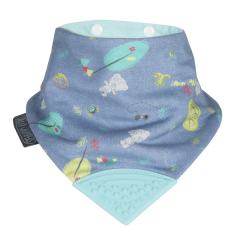 Diş Kaşıyıcılı Fular Önlük - Tiny Tatty Teddy Denim Day