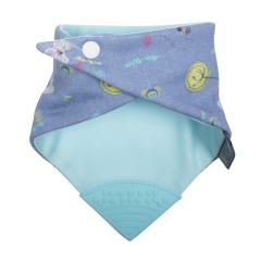 Diş Kaşıyıcılı Fular Önlük - Tiny Tatty Teddy Denim Day