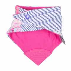 Diş Kaşıyıcılı Fular Önlük - Joules Floral Stripe