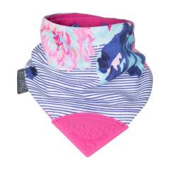 Diş Kaşıyıcılı Fular Önlük - Joules Floral Stripe
