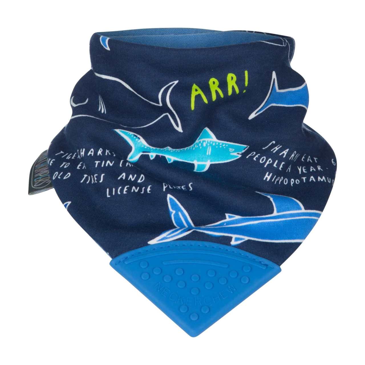 Diş Kaşıyıcılı Fular Önlük - Joules Sharks