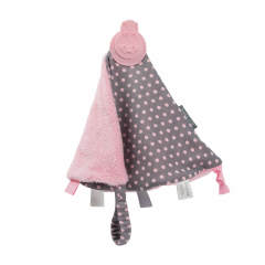 Diş Kaşıyıcılı Uyku Arkadaşı Polka Dot Pink