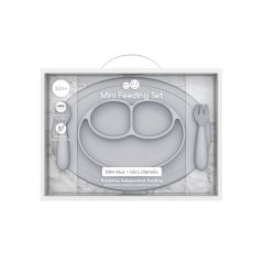 EZPZ Mini Mat Feeding Set Açık Gri