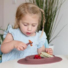 EZPZ Mini Mat Feeding Set Mauve