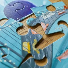 Fairy Tale Puzzle - 24 Parça Çantalı Dev Yer Puzzle ve Posteri